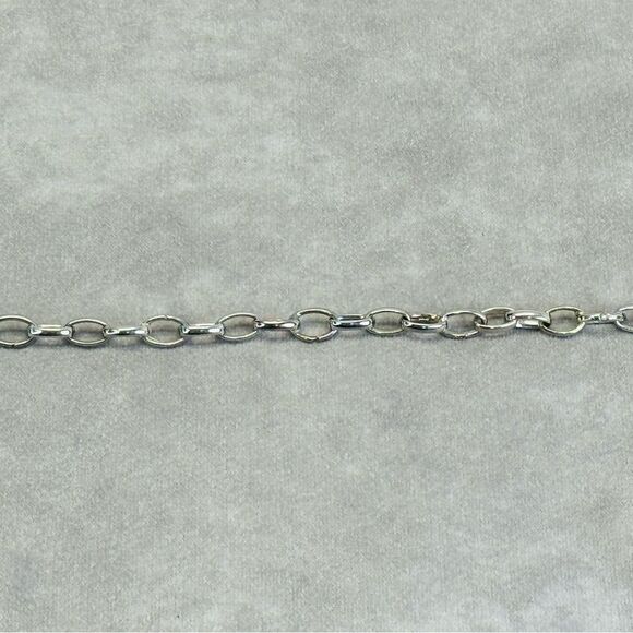 Gucci 925 Sterling Oval Link Blind for Love Silver Bracelet - Picture 8 of 9